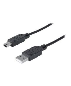Manhattan USB-A to Mini-USB Cable, 1.8m, Male to Male, B | 333375