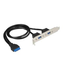 DeLOCK Slot bracket - USB panel - USB Type A (F) to 19 pi | 84836