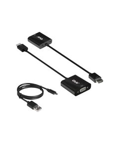 Club 3D CAC-1302 - Adapter - HDMI male to HD-15 (VGA), mini-phone