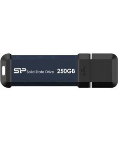 Silicon Power MS60 250GB, USB-A 3.2 Portable-Stick-SS SP250GBUF3S60VPB