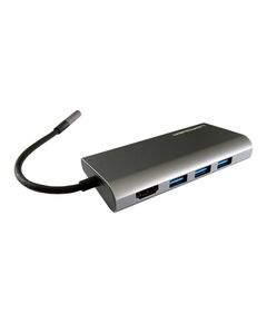 LC Power LC-HUB-C-MULTI-5 - Docking station - USB-C - HDMI - GigE