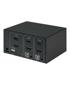 Manhattan HDMI KVM Switch 2-Port, 4K@30Hz, USB-A/3.5mm A | 153522