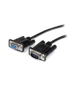 StarTech.com 0.5m Black Straight Through DB9 RS232 Serial Cable - M/F (MXT10050CMBK), image 