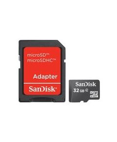 SanDisk Flash memory card ( microSDHC to SD adapter included )  32GB  Class4  microSDHC , image 