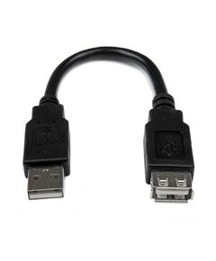 6in USB 2.0 Extension Adapter Cable A to A - M/F, image 