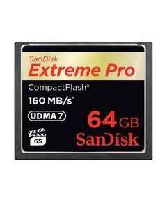 SanDisk Extreme Pro  Flash memory card  64GB  1000x/1067x  CompactFlash (SDCFXPS-064G-X46), image 