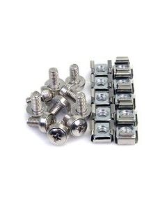 StarTech.com 50 Pkg M6 Mounting Screws and Cage Nuts for Server Rack Cabinet Rack screws and nuts, image 