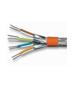M-CAB Patch cable RJ-45 (M) RJ-45 (M) 50 cm SFTP, PiMF CAT 7 moulded, stranded, snagless, halogen-free orange, image 
