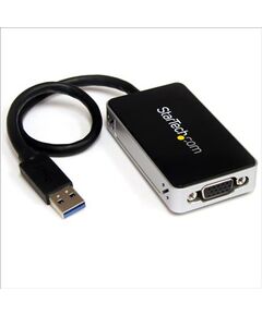 StarTech.com Slim USB3.0 to VGA External Video Card Multi Monitor Adapter, USB 3.0   D-Sub,  black, image 