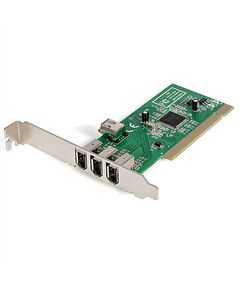 StarTech.com 4 port PCI 1394a FireWire Adapter Card - 3 External 1 Internal, image 
