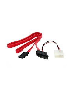 StarTech.com 90cm Slimline SATA to SATA with LP4 Power Cable Adapter, image 