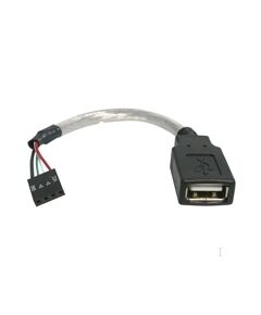 StarTech.com 15CM USB2.0 Cable,  USB A Female to USB Motherboard 4 Pin Header F/F, image 
