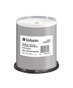 Verbatim 100 x CD-R  700 MB 52x  wide printable surface,  spindle, image 