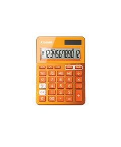 Canon LS-123K Desktop calculator 12digits  solar panel, battery  orange metallic, image 