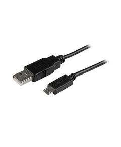 StarTech.com 1M PHONE CHARGE CABLE USB TO Slim Micro USB (USBAUB1MBK), image 