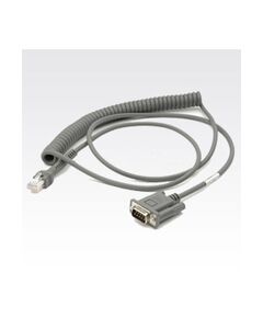 Zebra / Serial cable / DB-9 (F) to RJ-45 (10 pin) (M) / 5 V / 2.74 m / coiled | CBA-R09-C09ZAR, image 