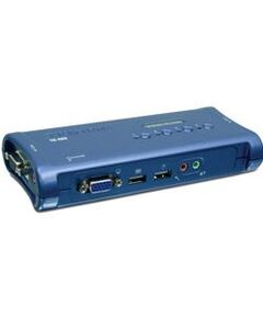 TRENDnet TK 409K - KVM / audio / USB switch - PS/2 - 4 ports - 1 local user - external, image 