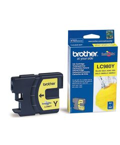 Brother LC980Y Yellow original ink cartridge for DCP 145, 163, 165, 167, 193, 195, 197, 365, 373, 375, 377 / MFC 250, 255, 290, 295, 297, image 
