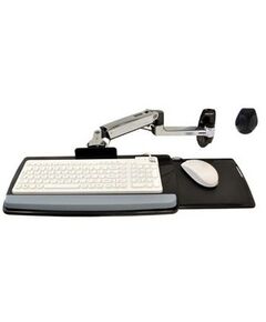 Ergotron LX Wall Mount Keyboard Arm - Keyboard/mouse arm mount tray - polished aluminium, image 