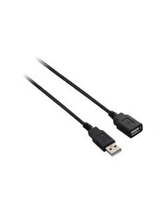 V7 USB extension cable  4PIN USB Type A (M)  4PIN USB Type A (F)  1.8m  black, image 