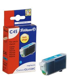 Pelikan C45 - Print cartridge ( replaces Canon CLI-526C ) - 1 x cyan , image 