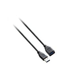 V7 - USB 3.0 extension cable, USB A - USB A, Male - Female, 1.8m, black, image 