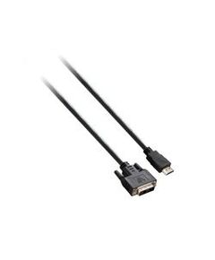 V7 - Video cable - HDMI / DVI - 19 pin HDMI (M) - DVI (M) - 2 m - black, image 