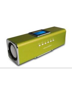 Technaxx Musicman MA Display Soundstation,  Digital player,  Green (3545) for MP3/4, CD/DVD, iPhone, iPad, iPod, PSP, Mobile phones, PC/Notebook, with integrated MP3 player for USB flash disks and TF MicroSD cards, image 