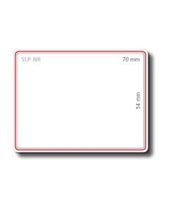 Seiko Instruments SLP-NR Name badge labels red border 54 x 70 mm 160 label(s) ( 1 roll(s) x 160 ) for Smart Label Printer 420, 430, image 