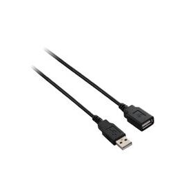 V7 USB extension cable  4PIN USB Type A (M)  4PIN USB Type A (F)  1.8m  black, image 