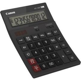 Canon AS-1200  Desktop calculator  12digits  solar panel, battery  dark grey, image 