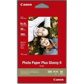 Canon Photo Paper Plus II PP-201 - Glossy photo paper - 100 x 150 mm - 260 g/m2 - 50 sheet(s) 2311B003, image 