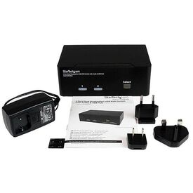 StarTech.com 2 Port Dual DisplayPort USB KVM Switch with Audio & USB 2.0 Hub, image , 3 image