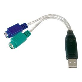 DIGITUS DA-70118  Keyboard  mouse adapter  USB to PS/2  (DA-70118), image 
