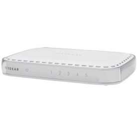 Netgear GS605 5-Port Gigabit Unmanaged Desktop Switch Plug and Play Energy Efficient White, image 