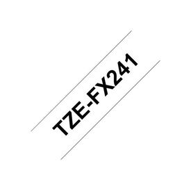 Brother TZeFX241 Black on white Roll | TZE-FX241