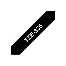 Brother TZe335 White on black Roll  | TZE335