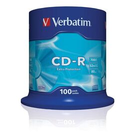 Verbatim 100 x CD-R 700 MB (80min) 52x spindle | 43411