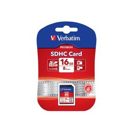 Verbatim Flash memory card 16 GB Class 10 SDHC | 43962