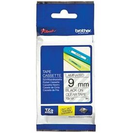Brother TZe121 Standard adhesive black on clear | TZE121