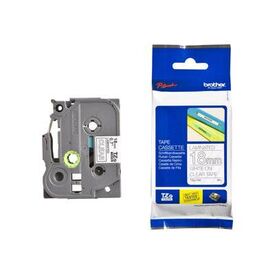 Brother TZe145 Standard adhesive white on clear | TZE145