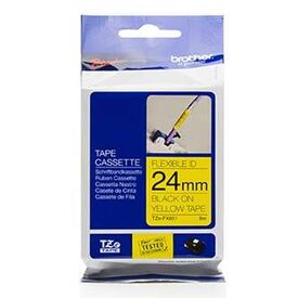 Brother TZeFX651 Black on yellow Roll | TZEFX651