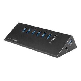 LC Power LC-HUB-ALU-2B-7 Hub 6 x SuperSpeed - LC-HUB-2B-7