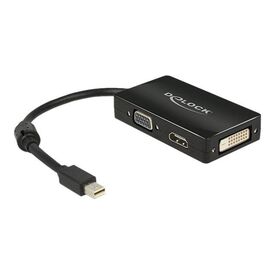 DeLOCK mini Displayport 1.1 to VGA, HDMI, DVI Passive black