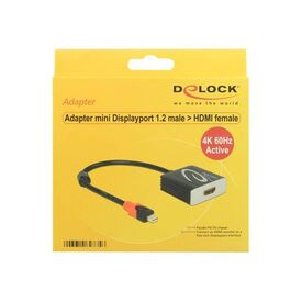 DeLOCK Adapter mini Displayport 1.2 male > HDMI | 62735