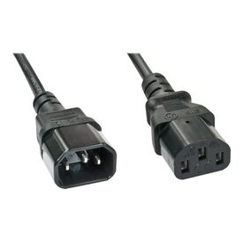 Lindy Power extension cable 3m black | 30332