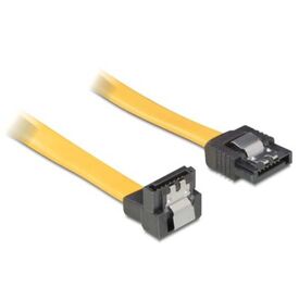 Delock Cable SATA male straight angled 50cm yellow | 82811