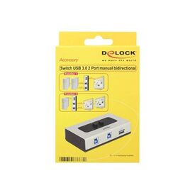 DeLock Switch USB 3.0 2 port manual bidirectional 87667