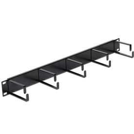 DeLOCK Cable management panel jet black, RAL 9005 42496
