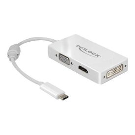 DeLOCK External video adapter USB-C DVI, HDMI, VGA 63924